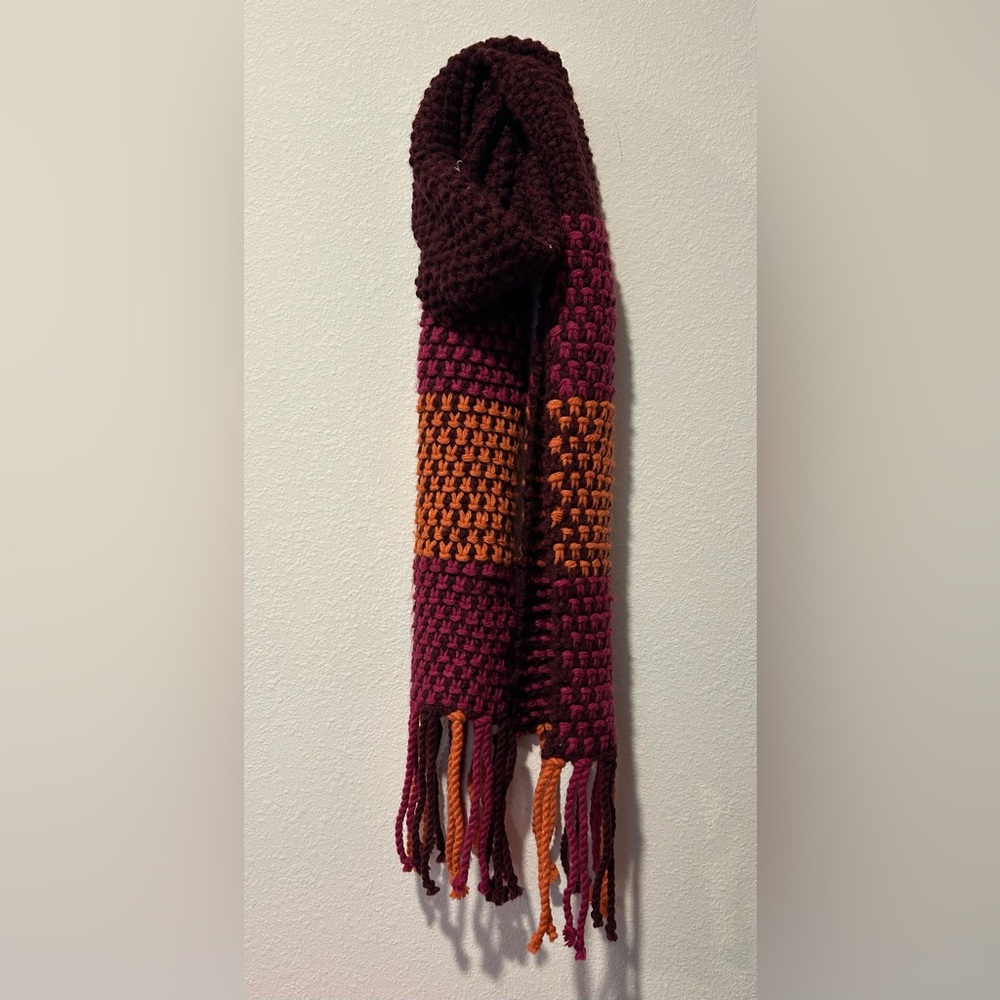 Handmade Multicolor Knit Scarf